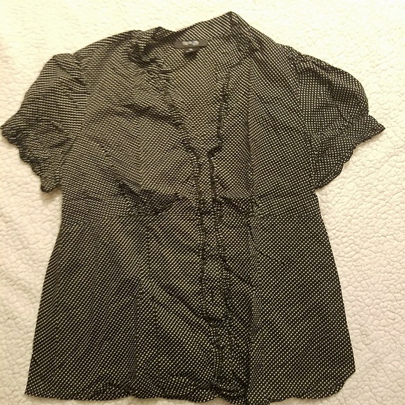 Style &Co Poka dot blouse - Picture 4 of 6